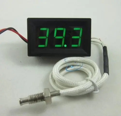 

Термопара DC12V Зеленый цифровой светодиодный 0-999C измеритель температуры