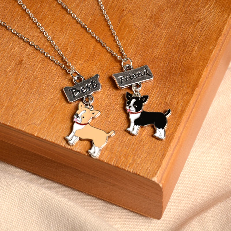 2 шт./компл. ювелирные изделия колье для друзей и чихуахуа женское колье|necklace