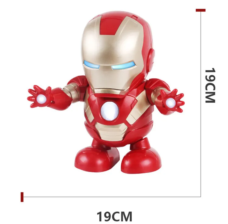 Игрушка для танцев Железный человек светодиодный фонарик со звуком Marvel Мстители