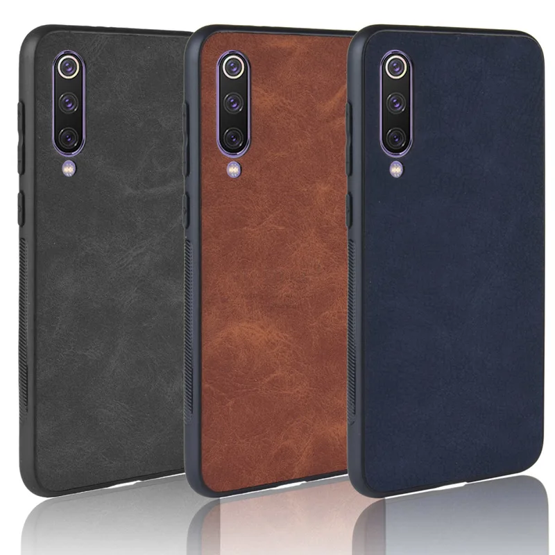 Новая модная Обложка на заднюю панель из искусственной кожи для Xiomi Xiaomi MI 9 MI9