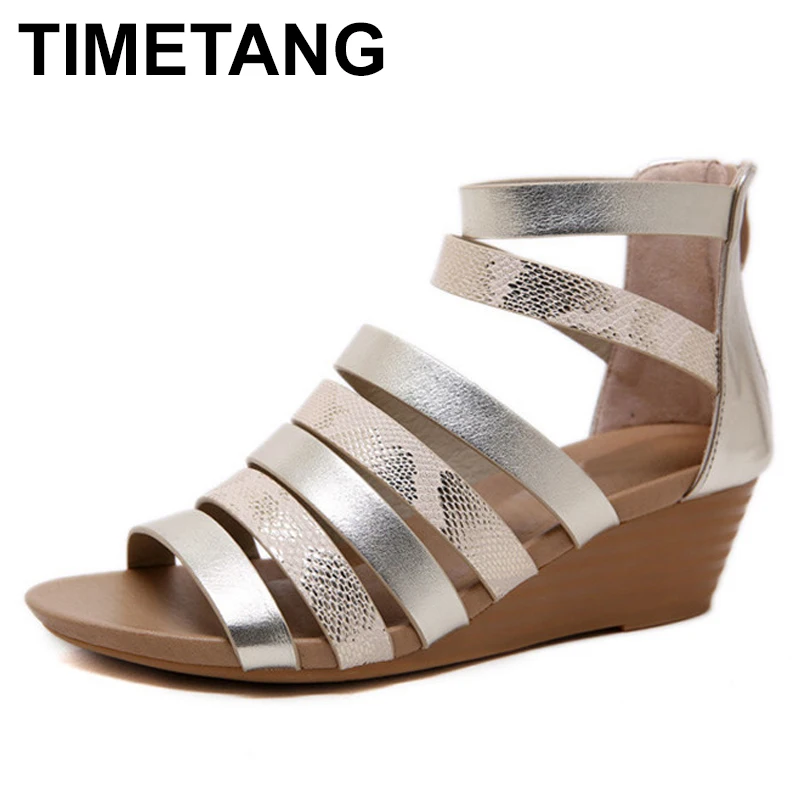 

TIMETANGWomen sandals Wedges Gladiator Sandals Flip Flops for Women OpenToe AnkleStrap high heel Summer Platform Beach Sandalias