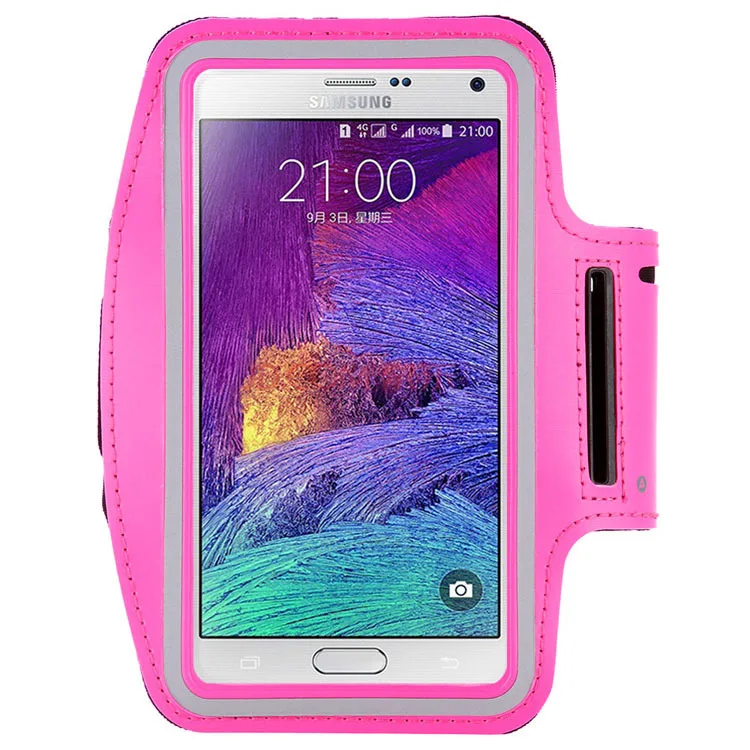 Спортивный чехол на руку для Samsung Galaxy Note 4 iPhone 6 Plus ремешок запястье спортзала