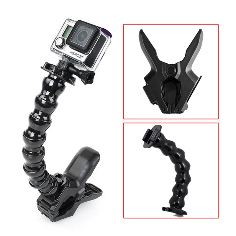 

Гибкий зажим и Регулируемый рычаг для камер GoPro Hero 4, 3, 3 +, 2, Xiaomi Yi, SOOCOO, H9, 4K
