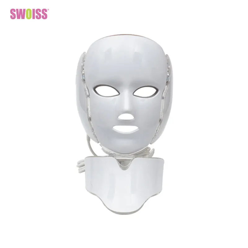 SWOISS свет Красота LED маска 7 цветов Приспособления для красоты дома омоложения