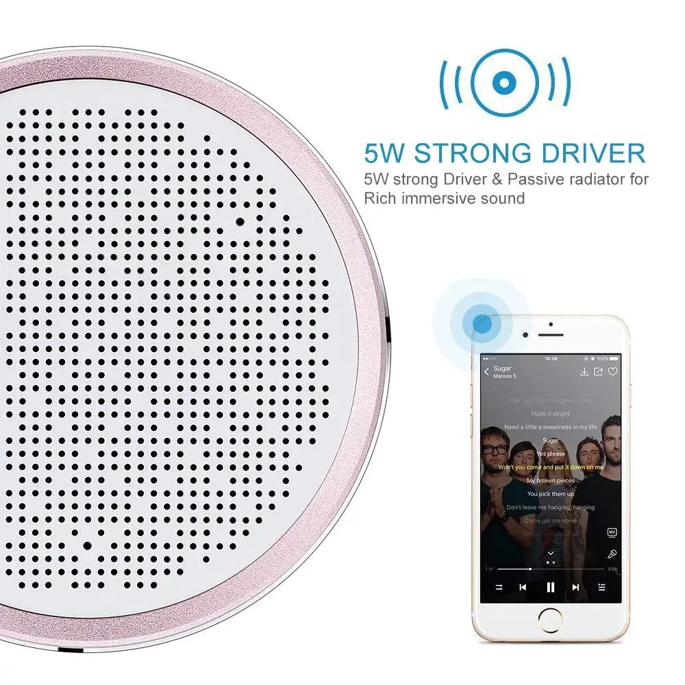 Портативный bluetooth динамик lenue 4 2 Playtime 18H беспроводной HD Звук встроенный микрофон TF