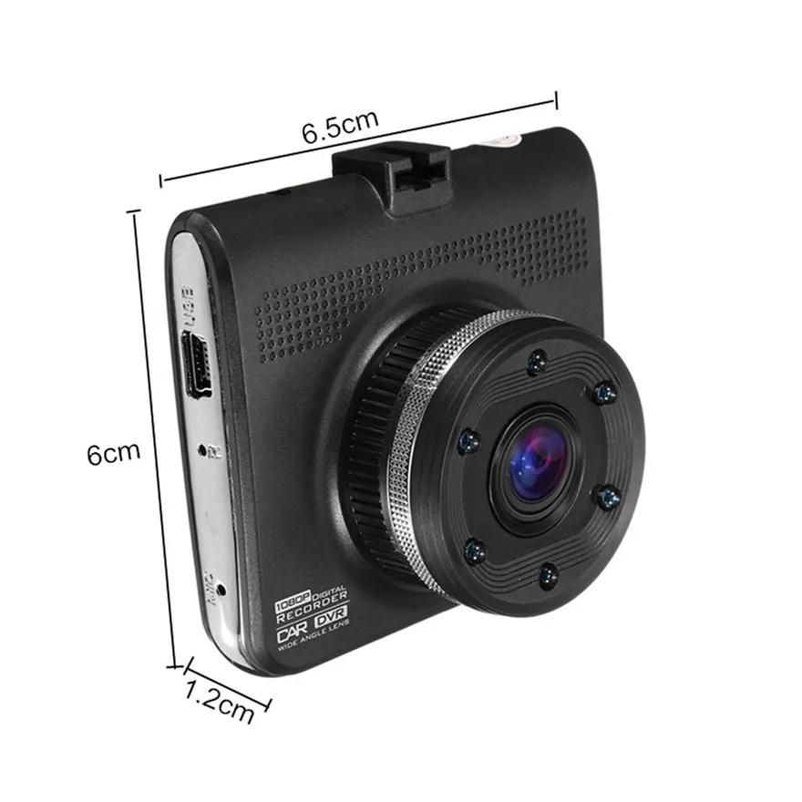 Мощный Автомобильный видеорегистратор 1080p HD на передней панели DVR Прочный