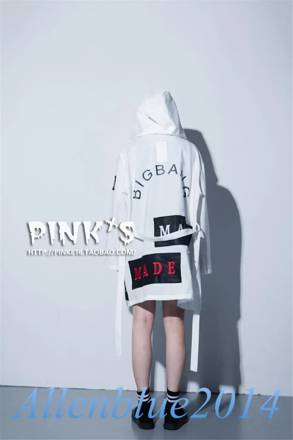 KPOP BIGBANG свободный G Dragon GD сделанный мужской женский негабаритный Стиль Тренч