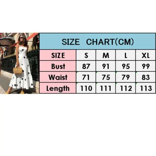 Женское винтажное платье с принтом в горошек Летние Повседневные Вечерние