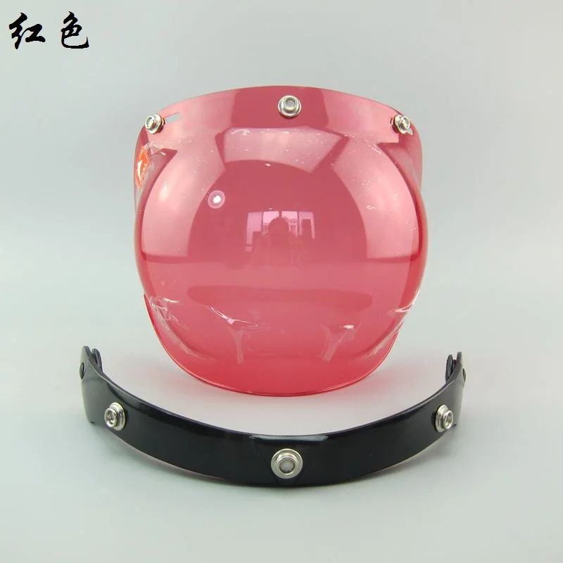 Шлем мотоциклетный винтажный с защитой от пузырьков стильный открытый козырек