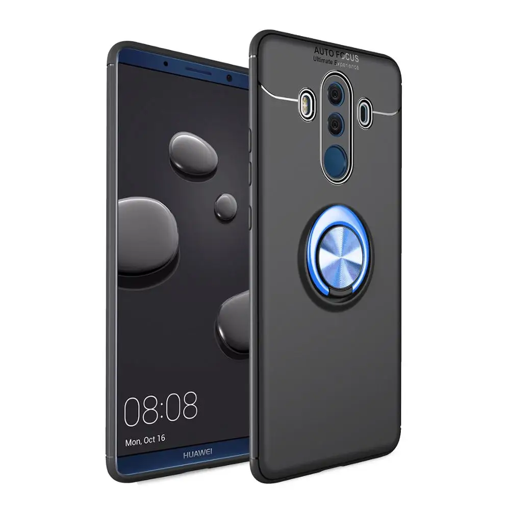 AXBETY для huawei mate 10 Lite/mate 20/P20 Ультра тонкие ТПУ чехлы обложки для huawei mate 10 Pro Чехол с кольцом - Цвет: AF