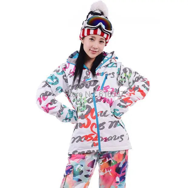 Hot sale Winter Outdoor sports Fashion Ski Coat High quality Waterproof Thickening Keep warm Women Jacket 030C Free shipping | Спорт и