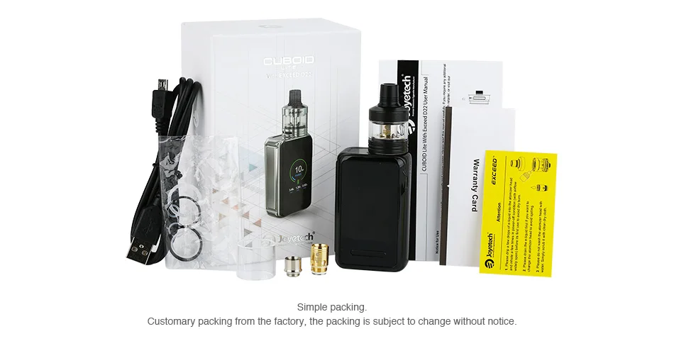 Оригинал Joyetech кубовидной Lite 80 Вт с 2 мл превышать D22 бак TC комплект может быть
