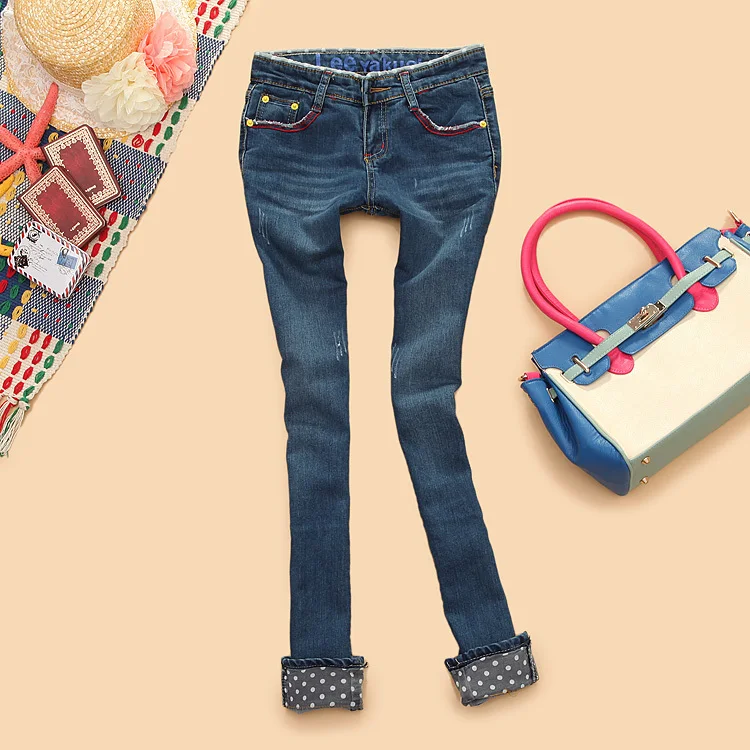 cotton jeans skinny pants pencil pants 