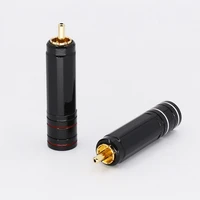 neotech style 24k gold plated rca plug lock collect solder vide connector hifi connector