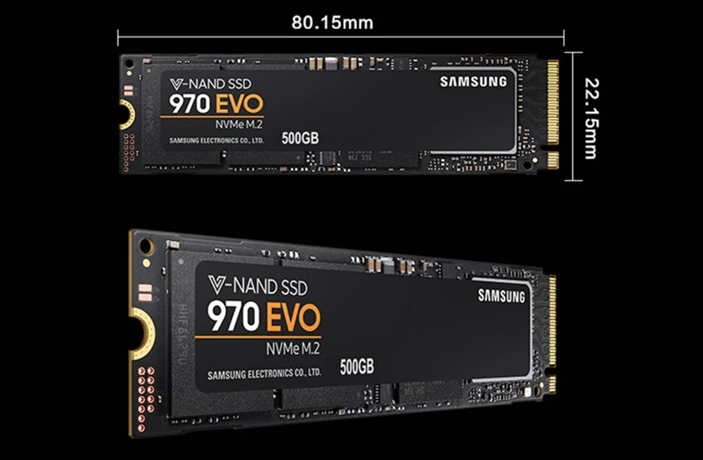 SAMSUNG SSD 970 EVO M.2 2280 NVMe 1 ТБ 500GB 250GB Внутренний твердотельный диск жесткий диск HDD M2 для ноутбуков настольных ПК PCLe