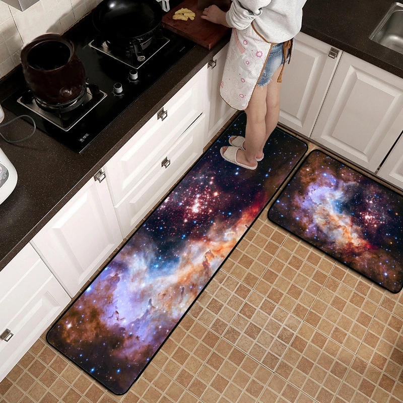 3D коврики для кухни Galaxy Space прихожей гостиной спальни Вселенной Декор входные