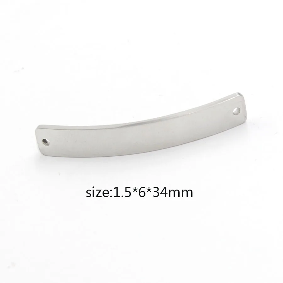 Изогнутый прямоугольный соединитель из нержавеющей стали пустая пластина для