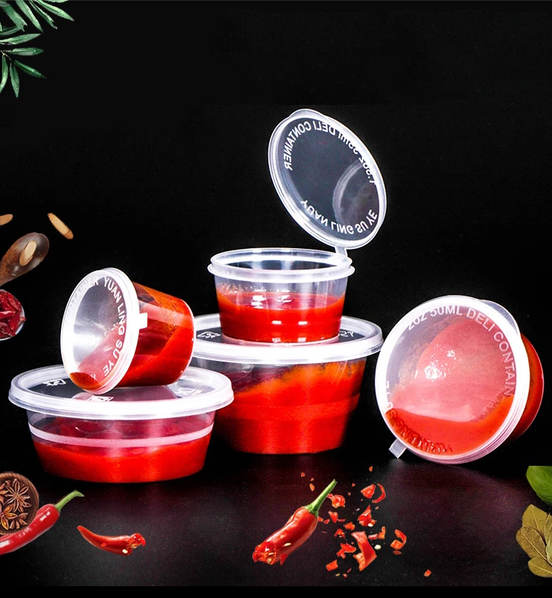 GIEMZA, 20 шт., мини-бокс, одноразовые коробки с крышкой, пластиковый держатель, вечерние контейнеры для обеда, для барбекю, соуса, утолщенного уплотнения, инструмент