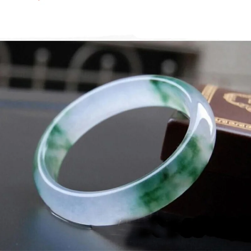 

Natural A Grade Light green Jadeite Bangle 58mm Women Bangle