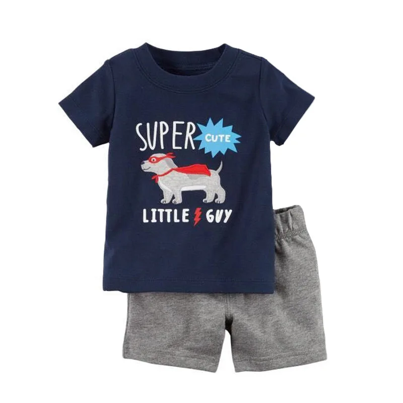 Baby boys clothes summer style newborn baby clothing polo t shirt + short pants 2 pieces sport infants bebe set |