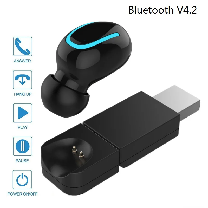 HBQ Q13S TWS беспроводные Bluetooth наушники 5 0 стерео с USB зарядным устройством Спортивная
