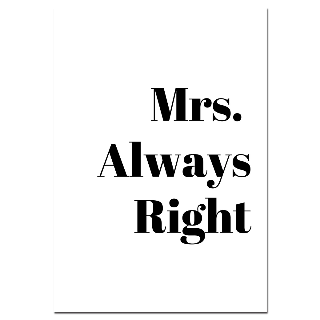 

Family Quote Black White Wall Art Canvas Funny Posters and Prints Minimalist Painting Wall Pictures for Living Room Home Decor
