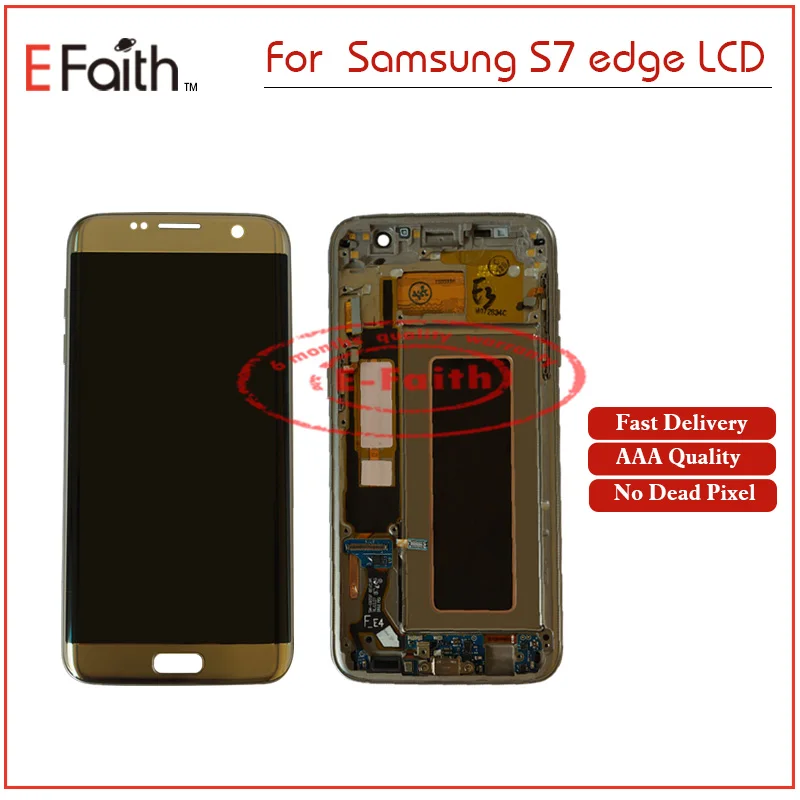 Из 2 предметов Оригинальные Замена ЖК-дисплей для Samsung Galaxy S7 край с сенсорным