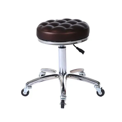 Салон красоты стул стрижка нержавеющей стали подниматься поворотный стул|steel