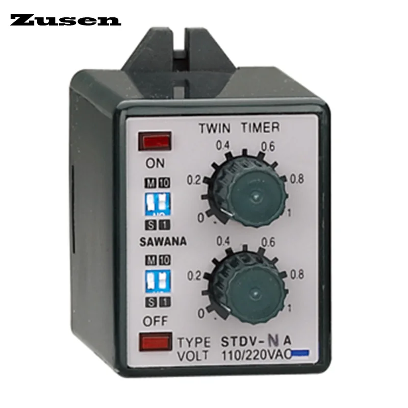 Zusen ATDV-NC 6S/60S/6M/60M twin time relay multi range variable DC12V/24V/36V/AC110V/220V/380V | Строительство и ремонт