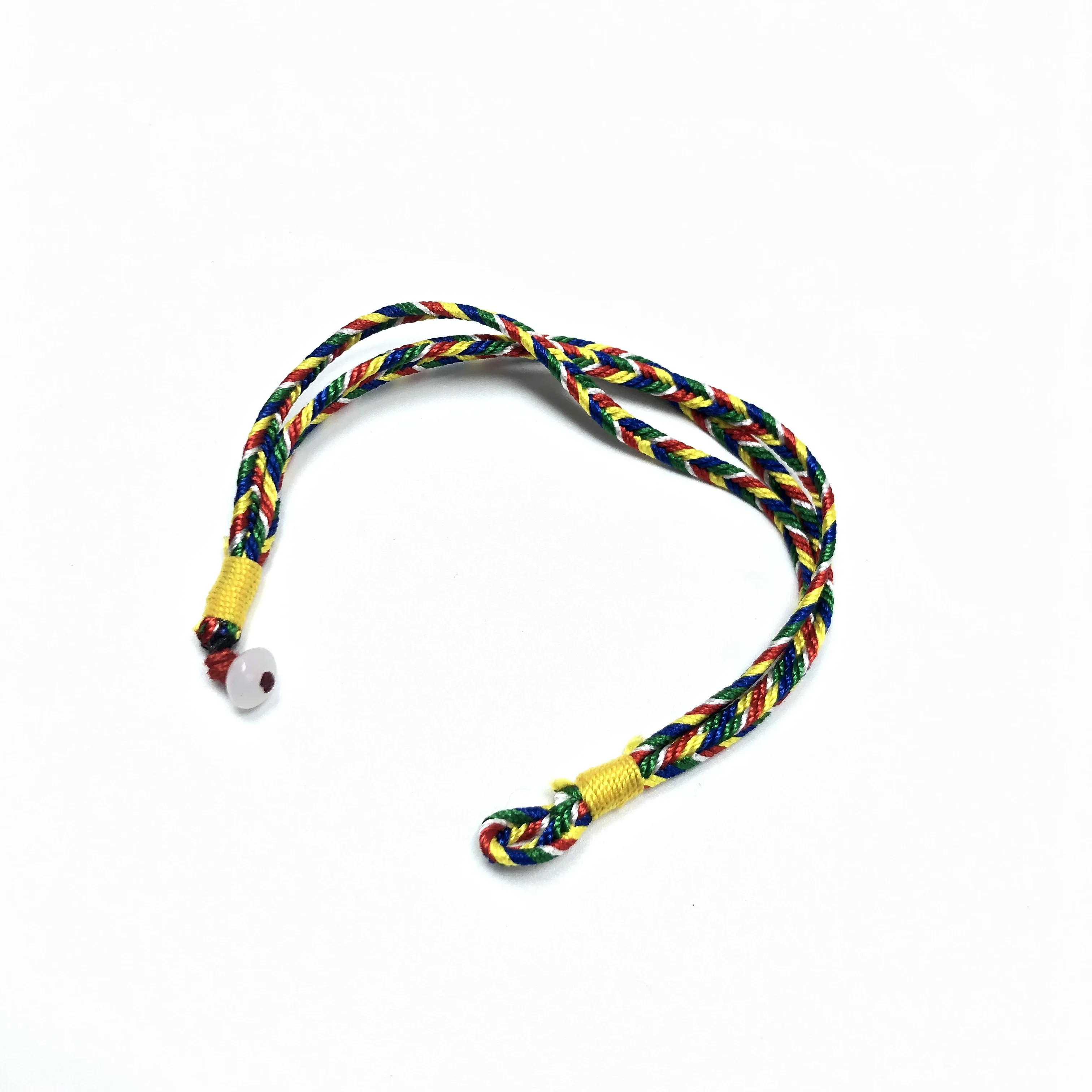 

JunKang 10pcs auspicious colorful lovers hand string Bracelet for jewelry making DIY handmade accessories