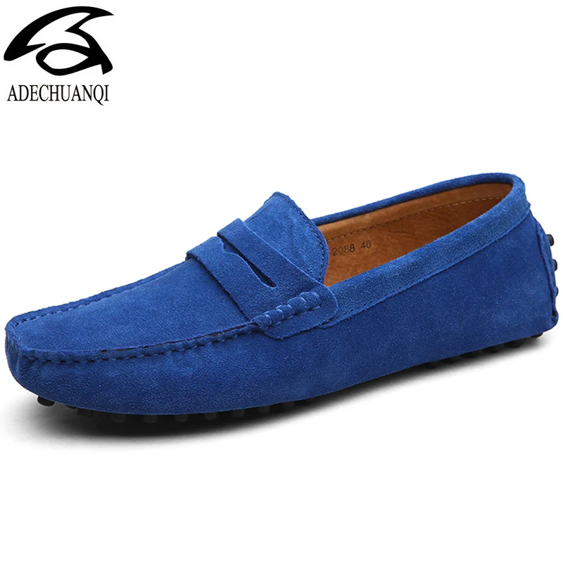 Loafers Casual Shoes peas shoes Spring and summer new men Pure hand sewing Men's moccasin Light flat | Обувь