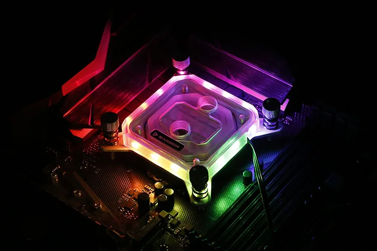 Блок водяного охлаждения для процессора Barrow LTYK3 04 V2 LRC2.0 RGB Intel 115x|Кулеры и системы