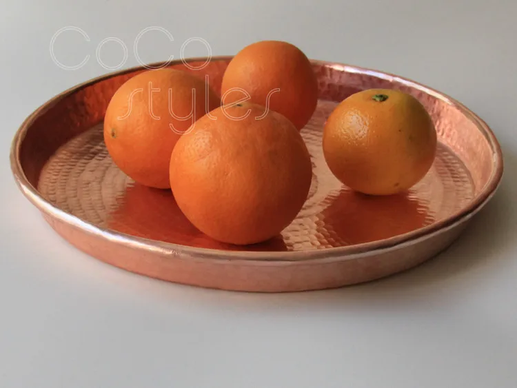 Cocostyles InsFashion high-end gold and rose handmade brass fruit tray for fashion home decor high class restaurant | Дом и сад