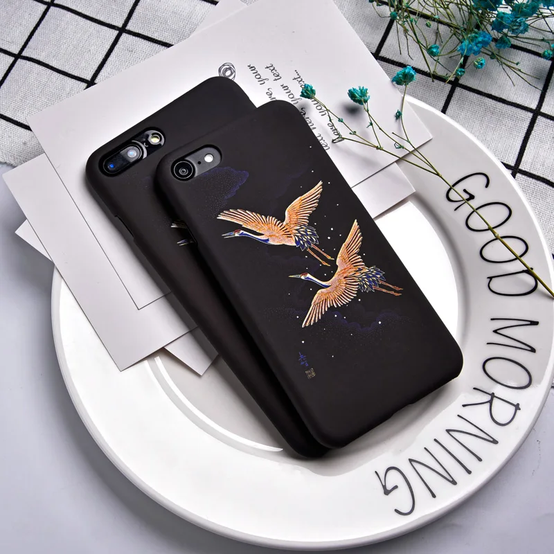 Чехол TOMKAS с рисунком животных для iPhone 7 6 S милые жесткие чехлы ПК краном 5 дюймов