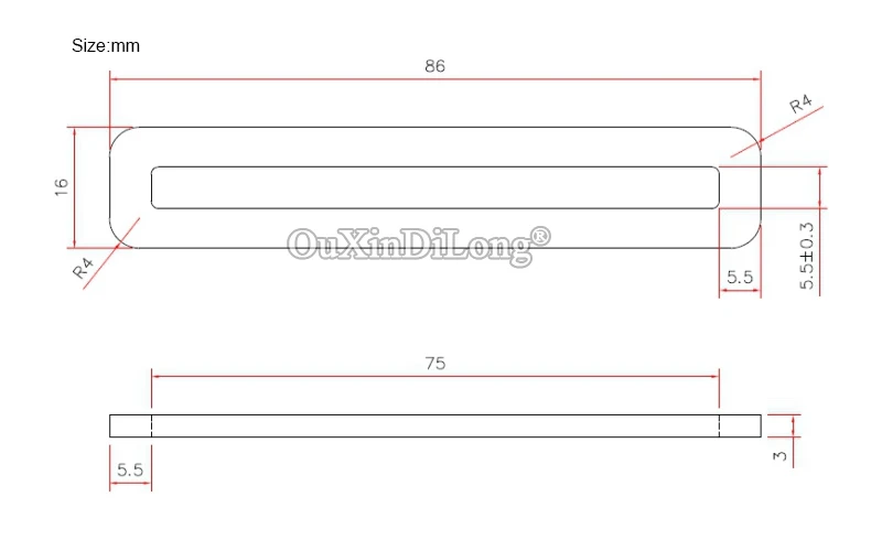 50 шт. плоские скобы для стелек 3x86x16 мм | Обустройство дома