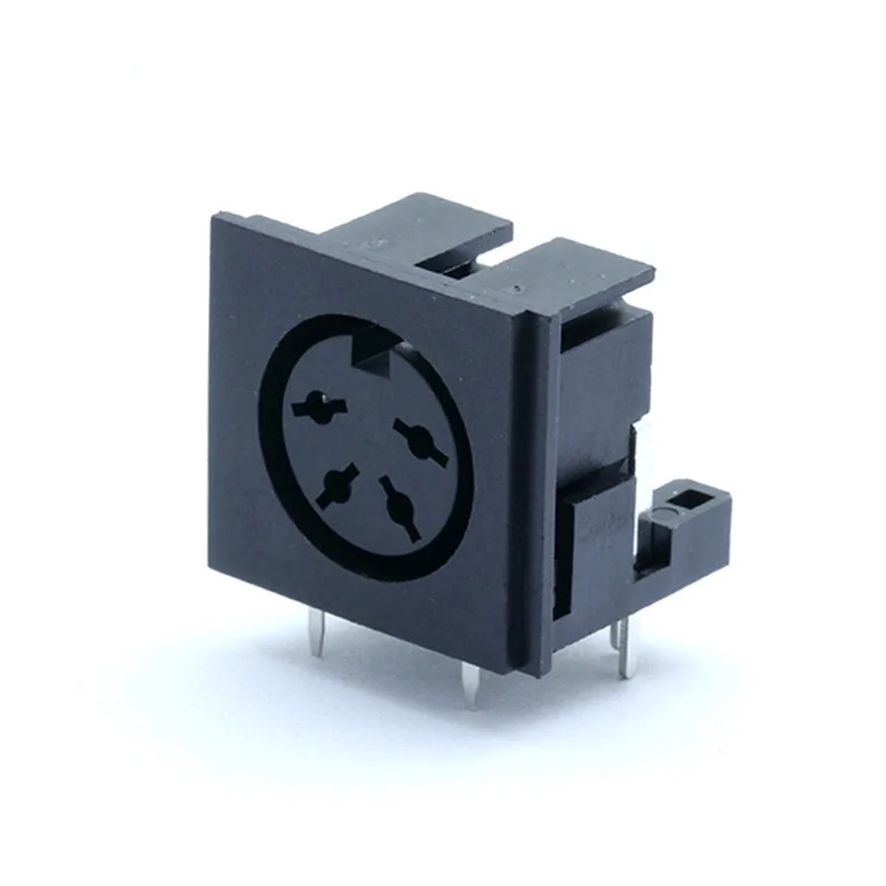 4 контактный разъем DIN гнездовой панель PCB крепление Conector S Микро питания