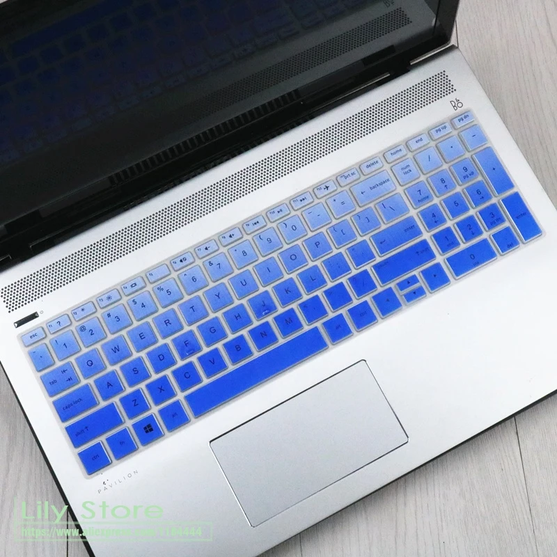 fadeblue Для hp павильон X360 15,6 ''2-в-1 flaship сенсорным экраном ноутбука 15 15,6 дюймов Тетрадь силиконовый чехол Защитная крышка - Цвет: fadeblue