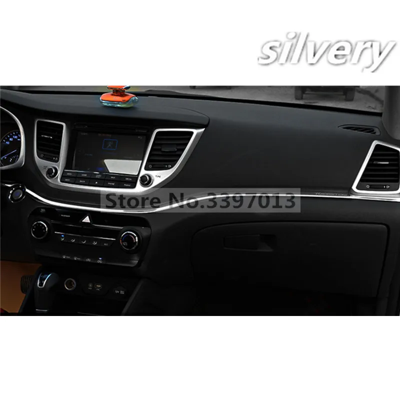 Для автомобиль Hyundai styling Tucson коробка для хранения Glovebox декоративная отделка из нержавеющей стали 2 шт