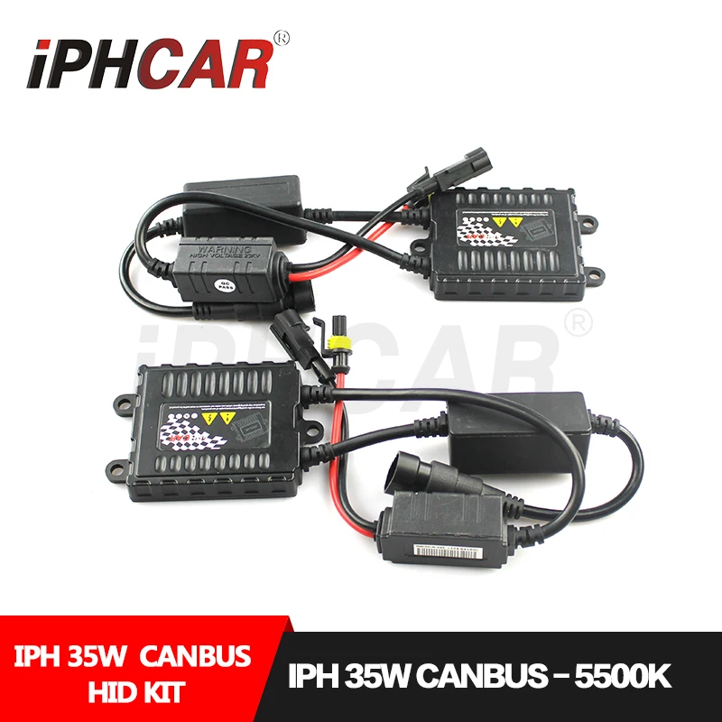 Бесплатная доставка IPHCAR Hid комплект ксеноновой лампы 35 Вт HID светильник Canbus
