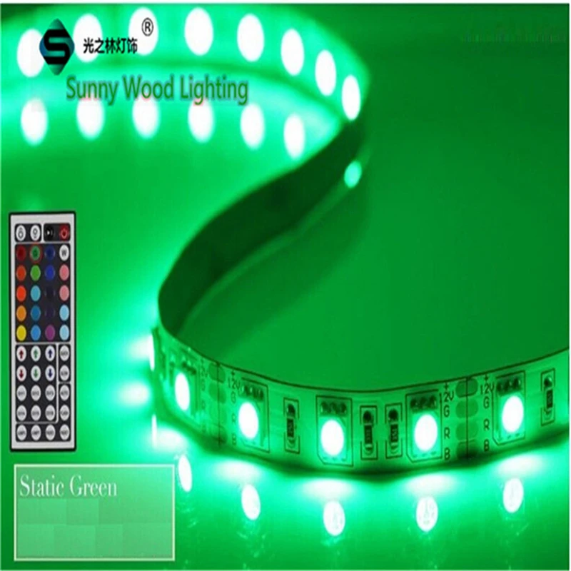 5 м/рулон 5050 60 светодиодов/м 24 В постоянного тока IP20 RGB мягкая лента светодиодная