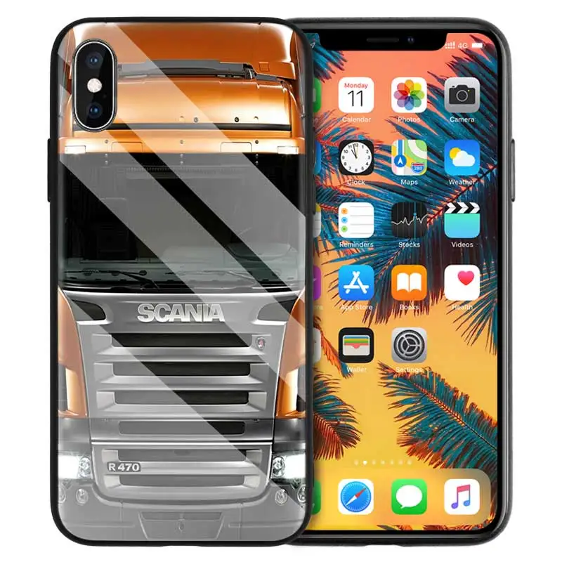 10 Грузовик SCANIA с принтом, из силикона мягкий чехол для Apple iPhone 7 8 6 6S 11 11Pro X XR XS MAX Plus 7P 6 8P 7+ 8+ Защитная крышка - Цвет: 10