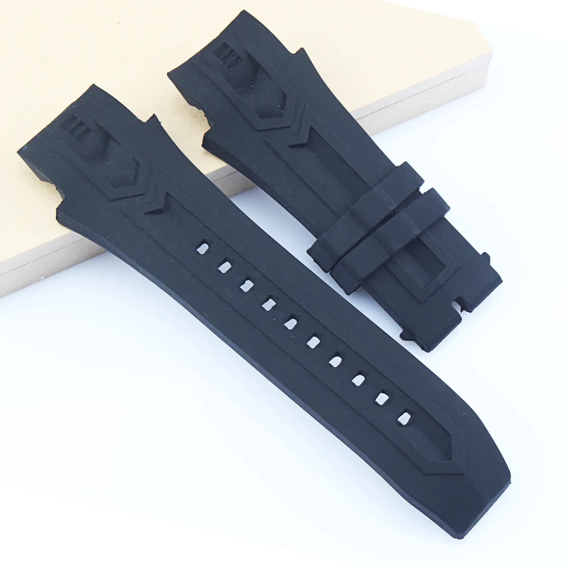 26*34mm silicone watch strap for invicta black waterproof bracelet rubber band accessories men high quality | Наручные часы