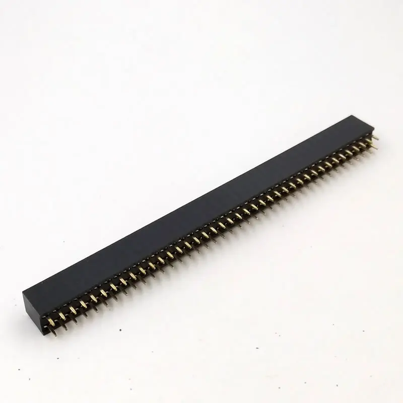 200 шт./лот 2 54 мм штырьками 2X40 Pin 2x40 pin 80 P двухрядный женский прямо заголовок шаг