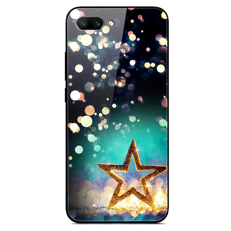 as photo 46 Стеклянный чехол для huawei Honor 10, чехол, роскошная задняя крышка из закаленного стекла, чехол для huawei Honor 10, чехол для Honor 10 lite, ТПУ Рамка - Цвет: as photo 46