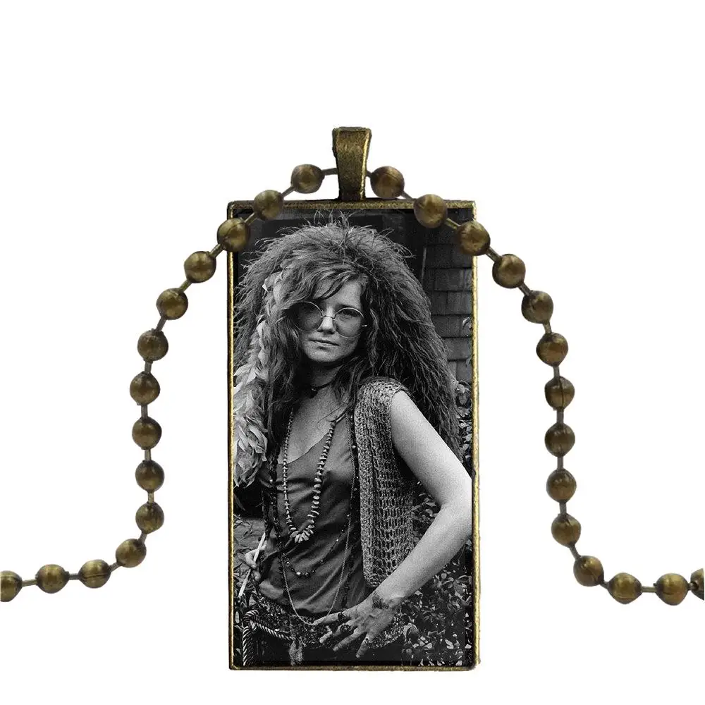 Janis Joplin американская певица для детей винтажное ювелирное изделие Бронзовое