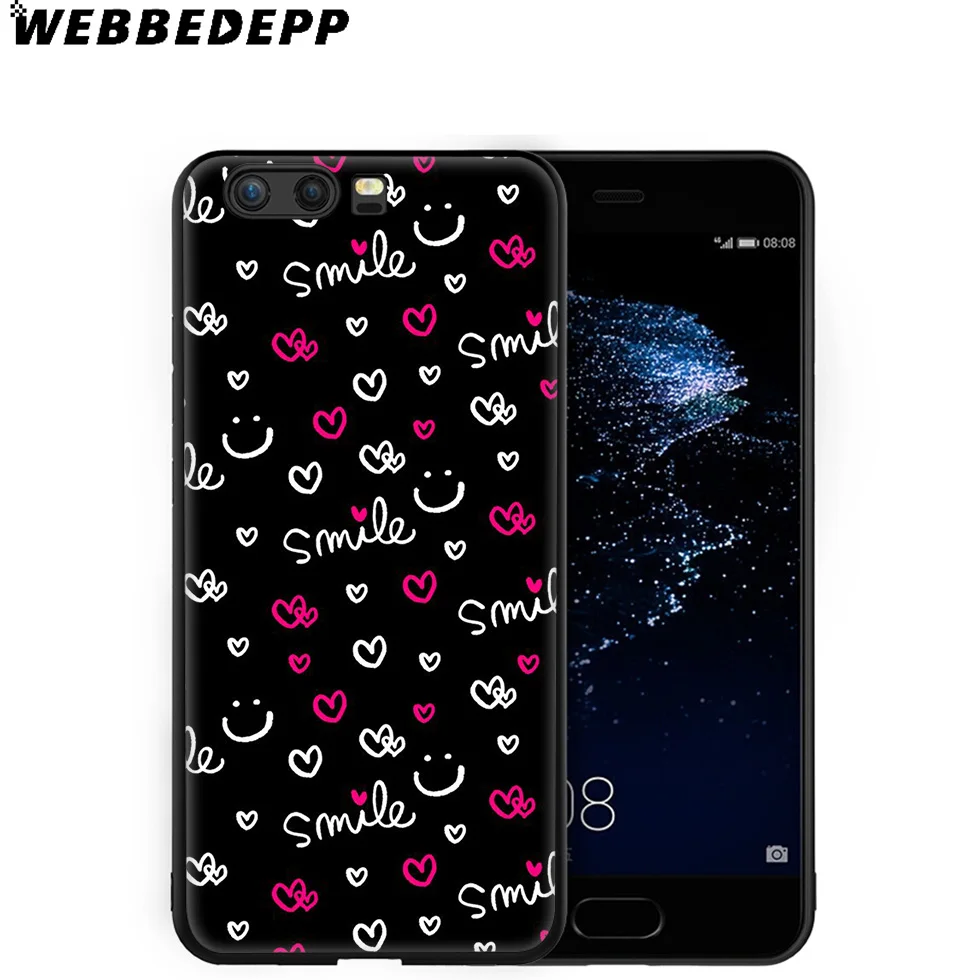 Мягкий чехол WEBBEDEPP Cheesy Hearts Girl Для Huawei P8 P9 P10 P20 P30 Lite Pro P Smart Z Plus 2019 Y6 Prime 2018 2017 Mini |