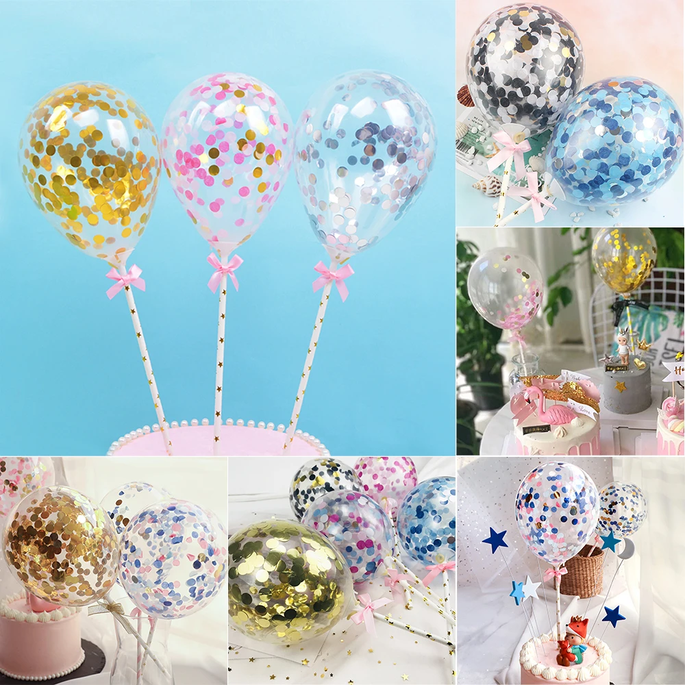 Новинка 5 дюймов блестящие воздушные шары с днем рождения Baby Shower Свадебная