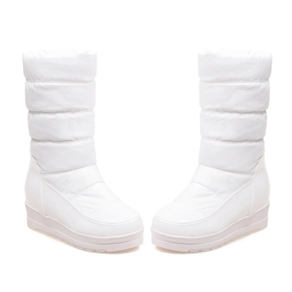 KARINLUNA/2019 г. Распродажа большие размеры 34-43 теплые зимние ботинки на меху модная
