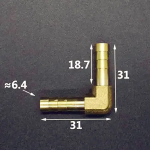 90 DEGREE Brass Barb Splicer Mender 1/4&quotHose Union Pipe Fitting Air Water Fuel | Обустройство дома