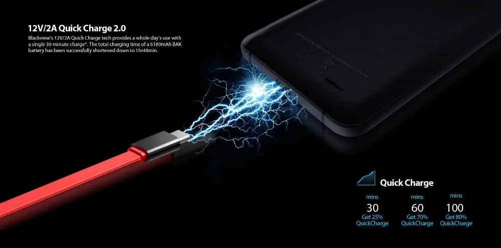 Blackview P6000 Распознавание лиц смартфон 5," FHD Full Экран Helio P25 Octa Core 6 ГБ+ 64 ГБ 6180 мАч Батарея 21+ 0,3 Мп 4G телефон